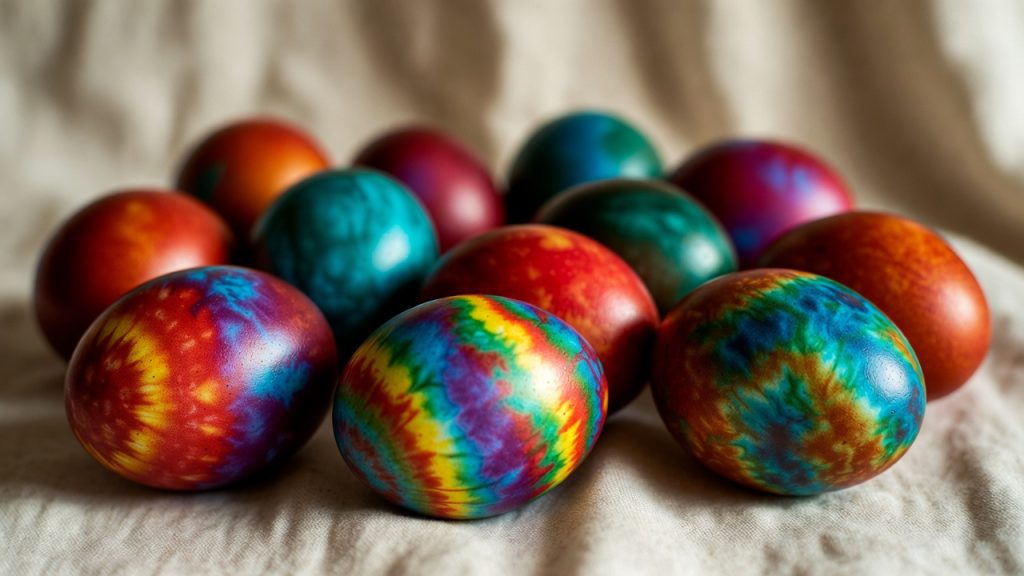 Ostereier färben im Batikstil – Schritt für Schritt Anleitung