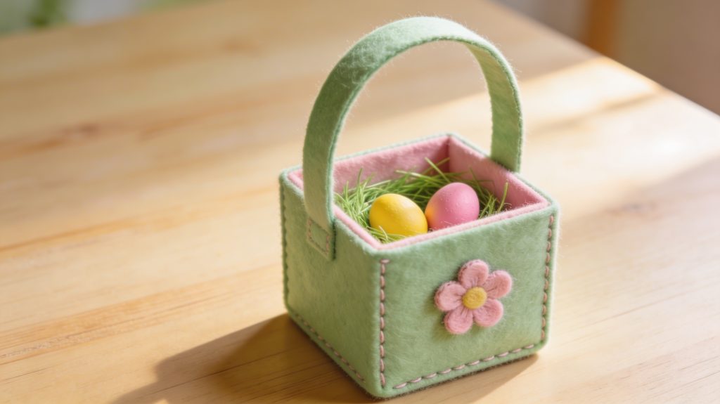 Osternest aus Stoff nähen. Schritt für Schritt Anleitung.