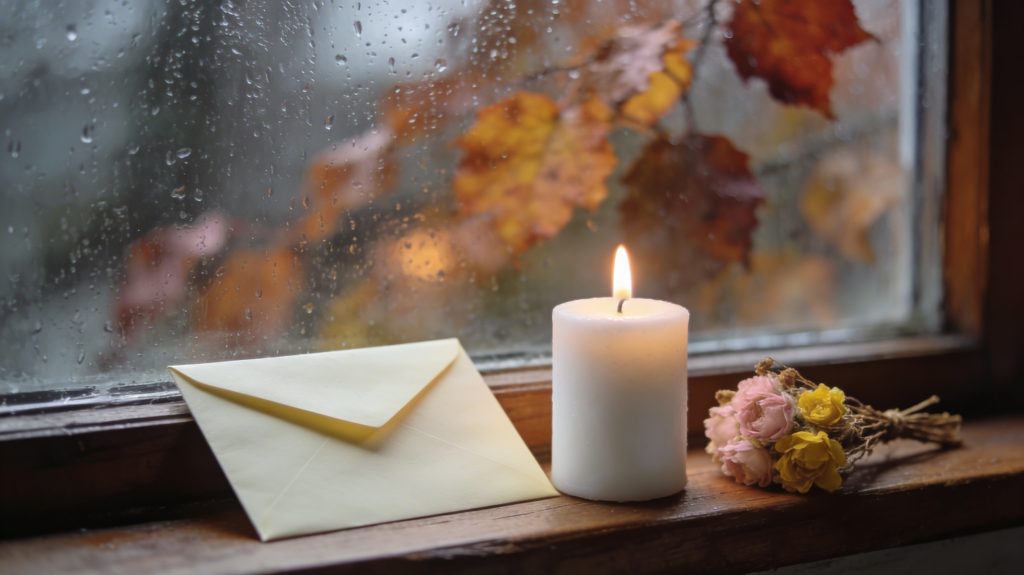 Muttertagsgedichte am Fensterbrett.