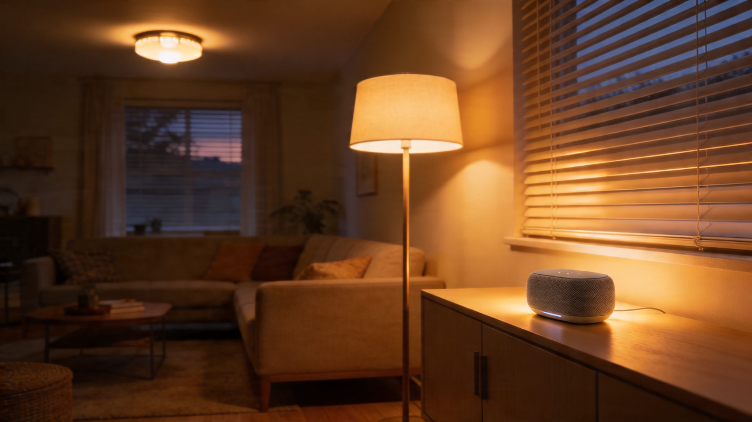 Smarthome Lampen im Wohnzimmer